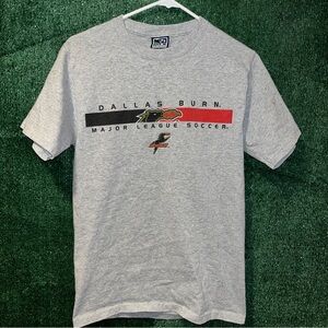 Dallas Burn FC Shirt S Men's Soccer MLS Vintage Y2K Grey Short Sleeve